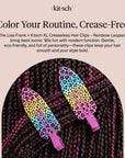 Lisa Frank X KITSCH Xl Rainbow Leopard Creaseless Clips