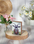 Floral Goat Block Sign