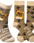 I Love My French Bulldog Socks