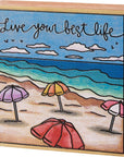 Live Your Best Life Bock Sign
