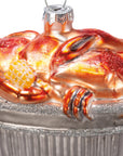 Glass Crab Bushel Ornament