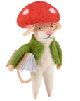 Mushroom Mouse Critter Ornament