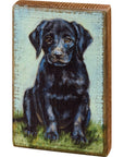 Black Lab Block Sign