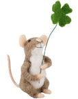 Shamrock Mouse Critter Ornament