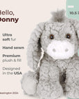 Bearington Baby Donny The Donkey Stuffed Animal