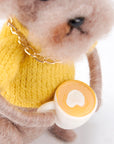 Bichon Cool Coffee Dog Ornament