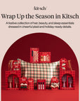 KITSCH Christmas 3 Piece Satin Scrunchies