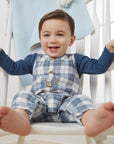 Mud Pie Check Overall Outfit