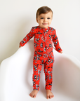 Gigi and Max Steamboat Willie Zip Romper