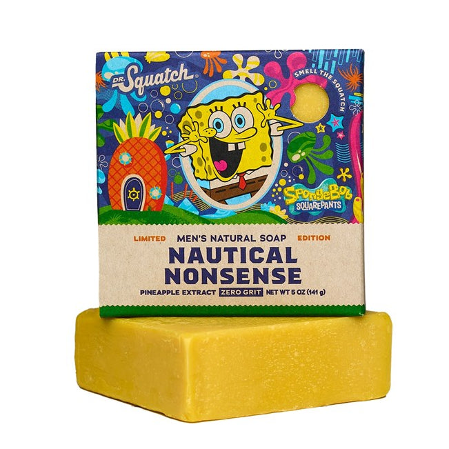 Dr. Squatch SpongeBob Squarepants Nautical Nonsense Bar Soap