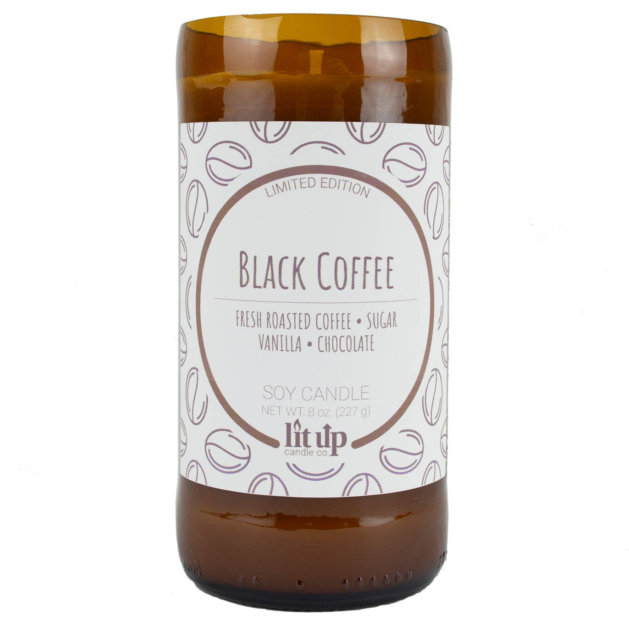 Lit Up Candle Black Coffee
