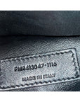 Saint Laurent Sac De Jour Embellished Patches Baby Black Leather Shoulder Bag