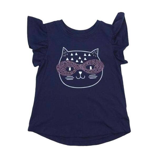 Doe a Dear Glitter Kitty Cat Top