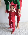 Ivy Red Dot RUFFLE ZIP
