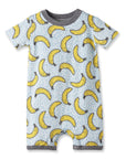 Banana Split Soft Bamboo Shorty Romper for Baby Boys