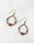 Czech Glass Hoop Earrings
