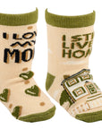 I Love My Mom/I Still Live At Home Baby Boy Sock Set