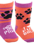 My Sibling Has Paws Baby Sock Set