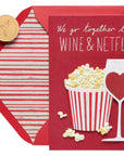 Papyrus Valentine's Day Card (Wine & Netflix)