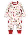 Baby Holiday Bamboo Romper – Christmas Print One-Piece