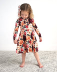 Kamila Tutu Dress Bamboo Kids Clothing Toddler Floral Fall