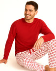 Christmas Ho-Ho-Ho Adult Bamboo Pajama Pants-Family Matching