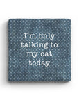 Talking to Cat - Marble Coaster