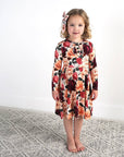 Kamila Tutu Dress Bamboo Kids Clothing Toddler Floral Fall