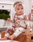 Tesa Babe Cabbage Rose Cotton Romper
