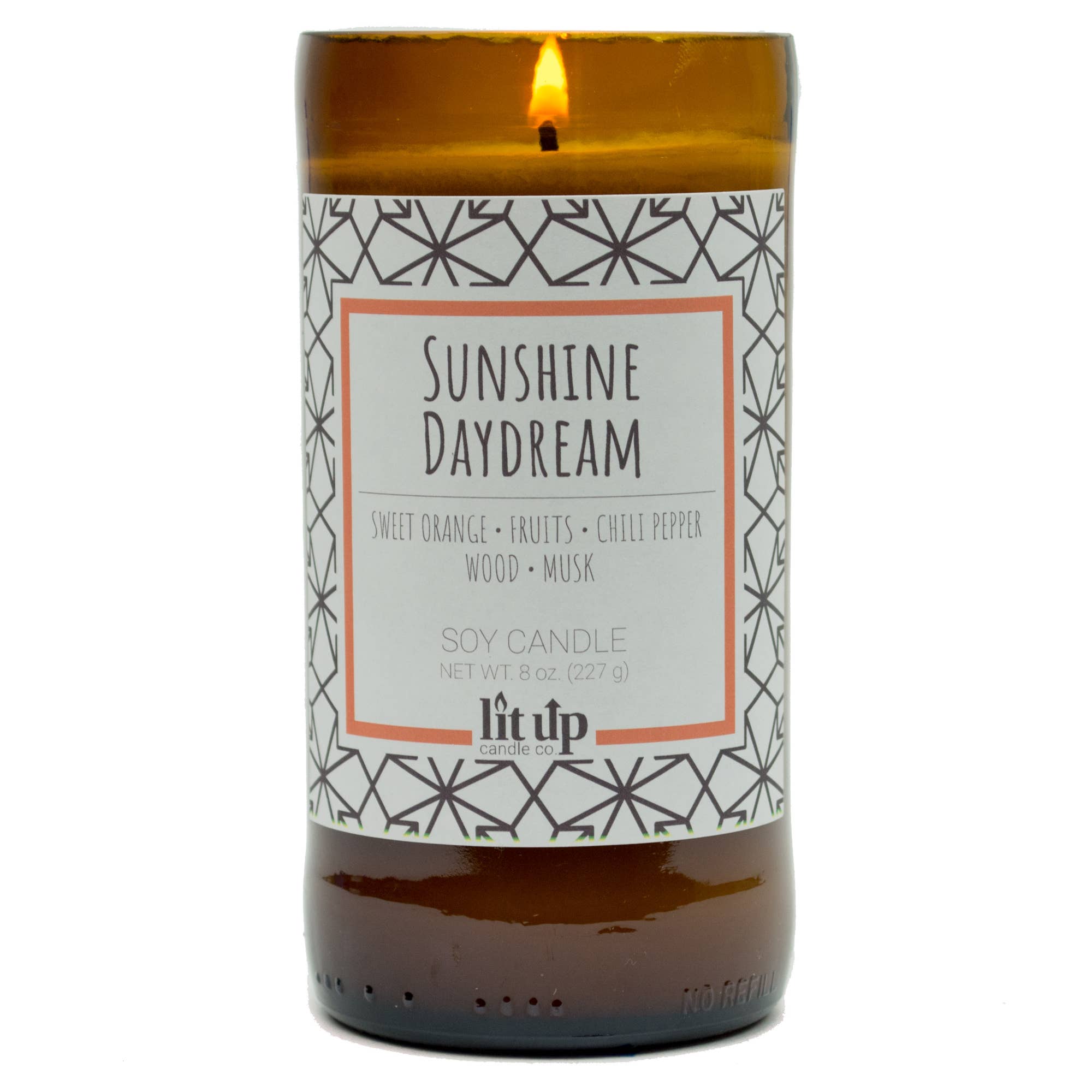 Lit Up Candle Sunshine Daydream
