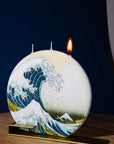 Flatyz Hokusai The Great Wave Off Kanagawa Candle