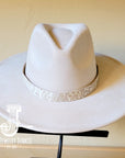 **Oyster Paisley Turquoise Embossed Leather Hat Band Only 950n