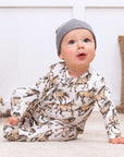 Wild Horses Bamboo Zipper Romper - NB