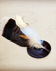 **Turkey & Gold Feather Hat Band (Band Only) 983s
