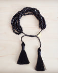 Midnight Tassel Drawstring Bracelet 811m