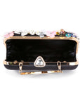 Floral Appliqué Evening Bag