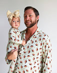 Gigi + Max Bamboo Madden Football Zip Pajamas