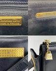 Dior Black Leather Adjustable Shoulder Bag