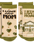 I Love My Mom/I Still Live At Home Baby Boy Sock Set