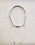 **Stackable Woven Beaded Bracelet in Silver 809v