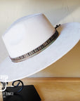 Turquoise Navajo Embossed Leather Hat Band Only 950b