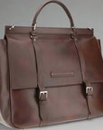 Brunello Cucinelli Men's Leather Travel Bag