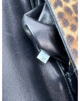 Prada Cavallino Leopard Calf Hair Shoulder Bag