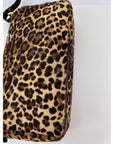 Prada Cavallino Leopard Calf Hair Shoulder Bag