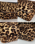 Prada Cavallino Leopard Calf Hair Shoulder Bag