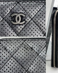Chanel Quilted Lambskin Zip Around Wallet