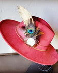 Boho Western Hat w/ Choice of Feather Hat Band-Rust 982g