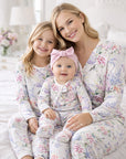 Dream Blossom Bamboo Women’s Pajama Set- Watercolor Floral