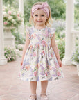 Dream Blossom Bamboo Baby Toddler Dress -Watercolor Floral
