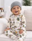Trailblazer Bamboo Zipper Convertible Romper for Baby Boys